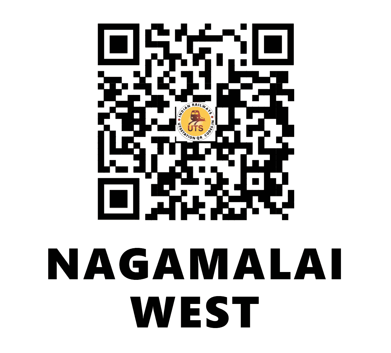 UTS QR Code for NAGAMALAI WEST - NGMW (SR - TAMIL NADU)